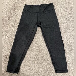 Zella Cropped Mesh Side Gray Leggings size Small